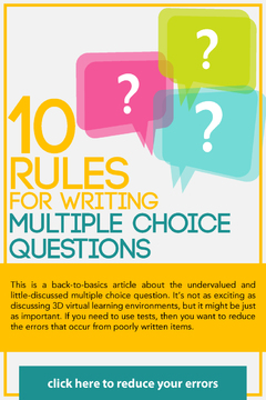 10 Rules For Writing Multiple Choice Questions