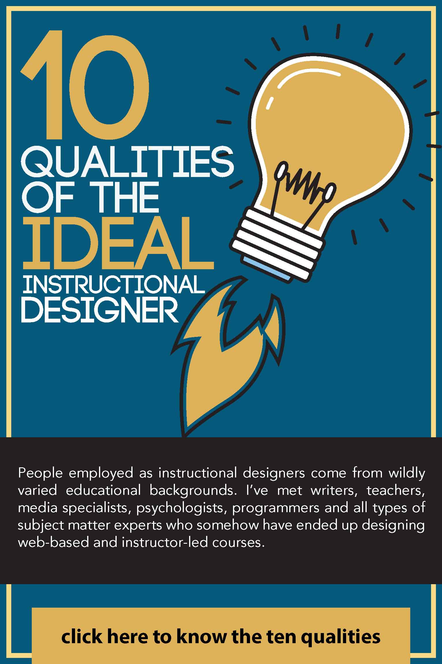 10 Qualities of the Ideal Instructional Designer